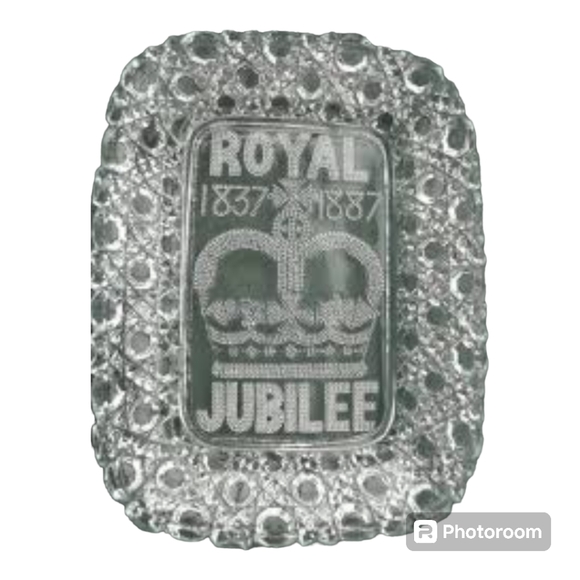 Source Unknown Other - Victorian Pressed Glass Royal Jubilee Dish